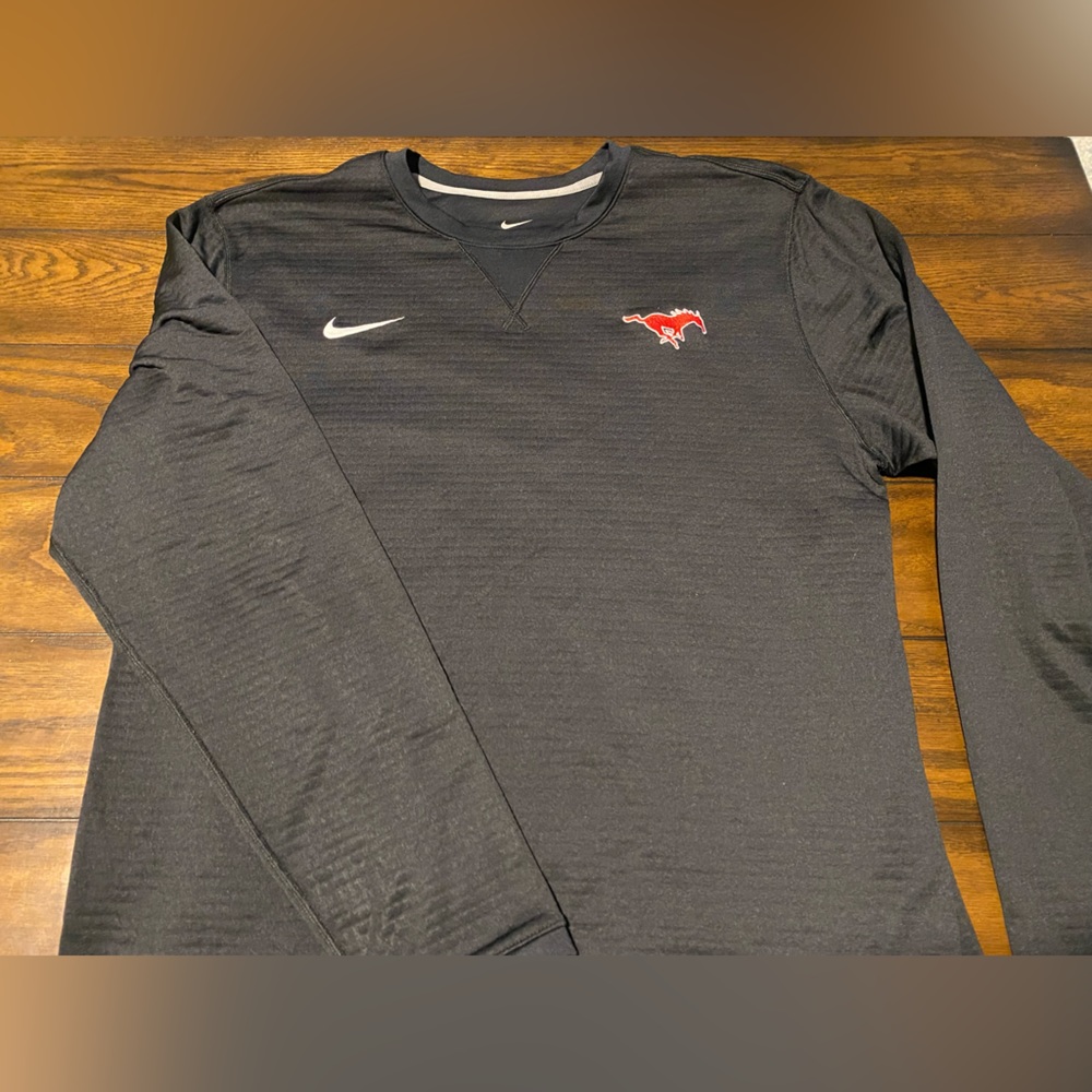 SMU (Southern Methodist) Nike Long Sleeve Crew Neck